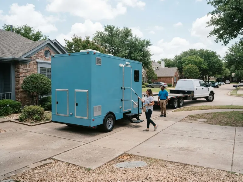 Mobile Restroom Trailer Rental in Dallas, TX